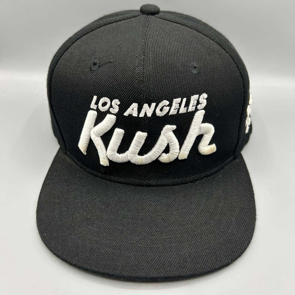 Los Angeles Kush Hat Men Black Embroidered Academy Fits Snap Back Cap